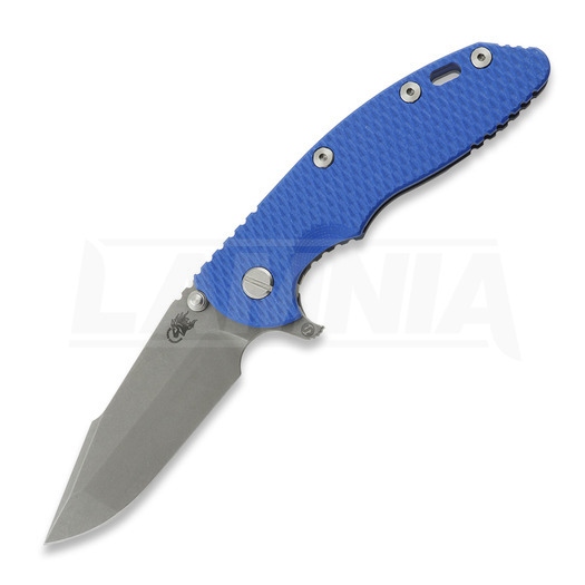 Hinderer XM-18 3.5 Skinny Harpoon Spanto foldekniv, Magnacut, Battle Blue, blå