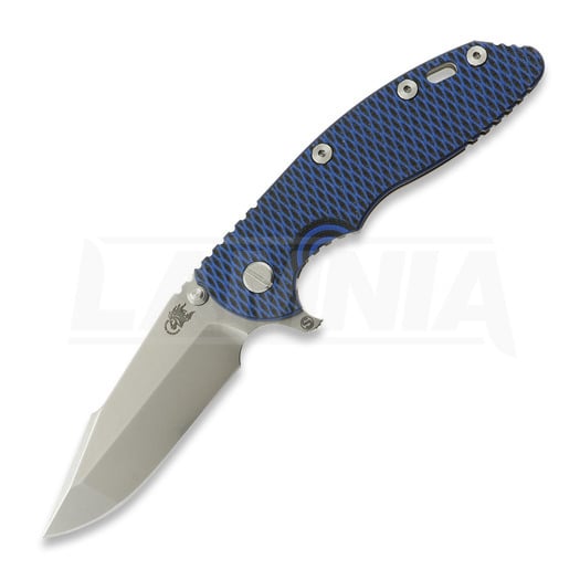 Hinderer XM-18 3.5 Skinny Harpoon Spanto foldekniv, Magnacut, Stonewash, blue/black