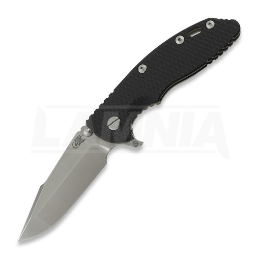 Couteau pliant Hinderer XM-18 3.5 Skinny Harpoon Spanto, Magnacut, Stonewash Bronze, noir