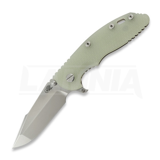 Складной нож Hinderer XM-18 3.5 Skinny Harpoon Spanto, Magnacut, Stonewash, translucent green