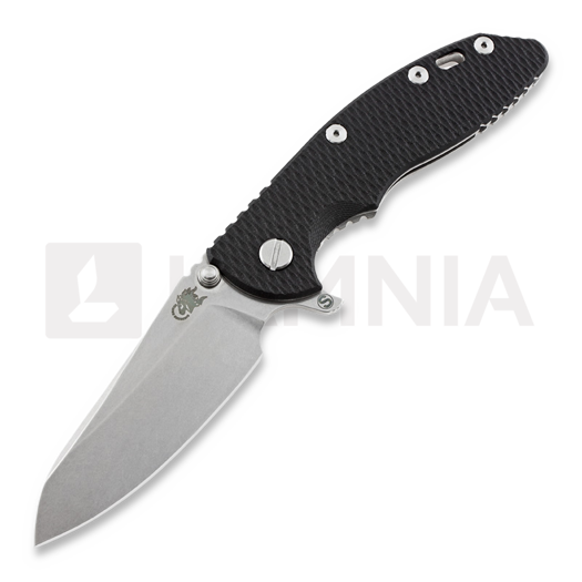 Hinderer XM-18 3.5 Skinny Sheepsfoot 접이식 나이프, stonewash, 검정