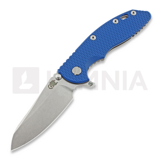 Складной нож Hinderer XM-18 3.5 Skinny Sheepsfoot, stonewash, синий