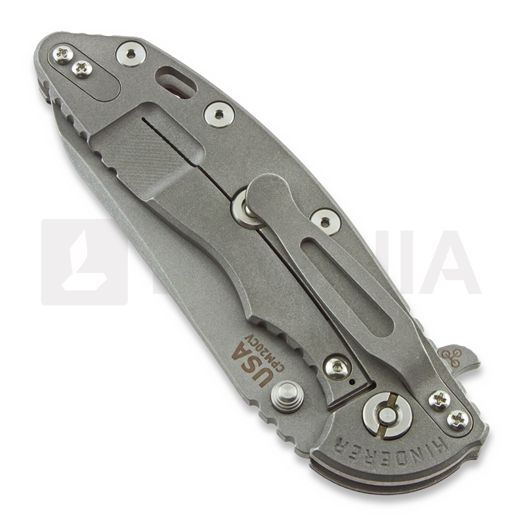 Couteau pliant Hinderer XM-18 3.5 Skinny Sheepsfoot, working finish, noir