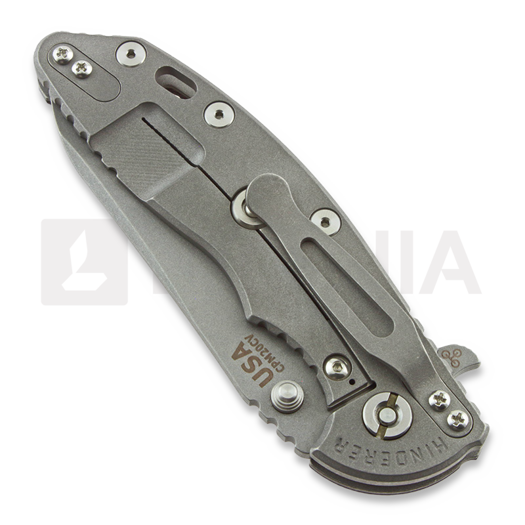 Hinderer XM-18 3.5 Skinny Sheepsfoot sulankstomas peilis, working finish, juoda