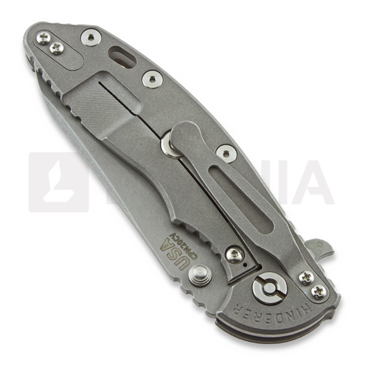 Hinderer XM-18 3.5 Skinny Sheepsfoot sulankstomas peilis, working finish, žalia