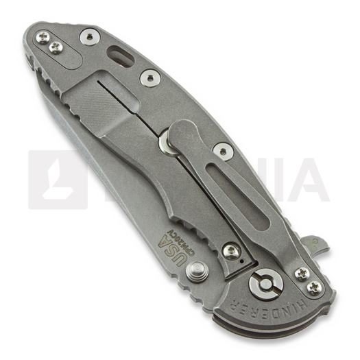 Hinderer XM-18 3.5 Skinny Sheepsfoot 折叠刀, working finish, 綠色