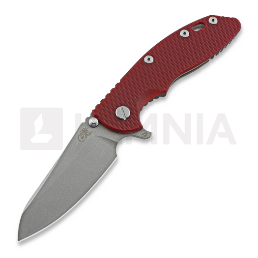 Складной нож Hinderer XM-18 3.5 Skinny Sheepsfoot, working finish, красный