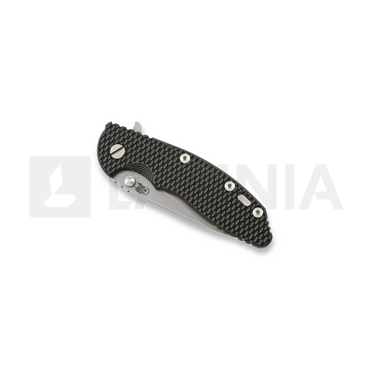 Coltello pieghevole Hinderer XM-18 3,5" Slicer, black/green G10/Ti bronze