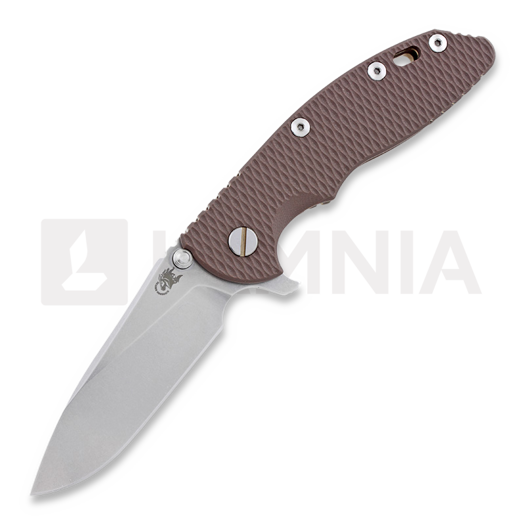 Navalha Hinderer XM-18 3,5" Slicer, FDE G-10/Ti bronze