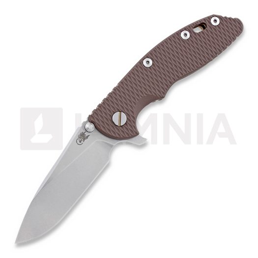 Hinderer XM-18 3,5" Slicer sulankstomas peilis, FDE G-10/Ti bronze