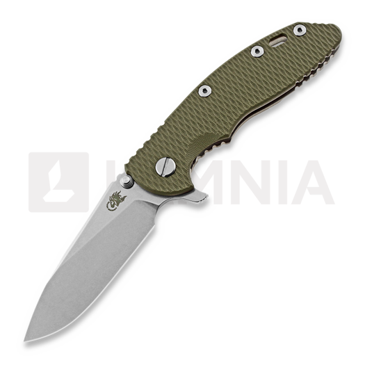 Navaja Hinderer XM-18 3.5 Slicer, stonewash, od green