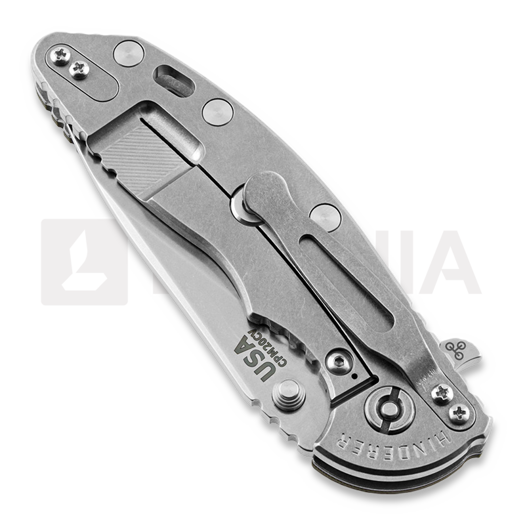 Hinderer XM-18 3.5 Slicer sulankstomas peilis, stonewash, od green