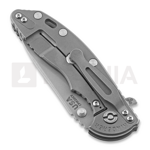 Hinderer XM-18 3.5 Slicer k&auml;&auml;nt&ouml;veitsi, working finish, musta