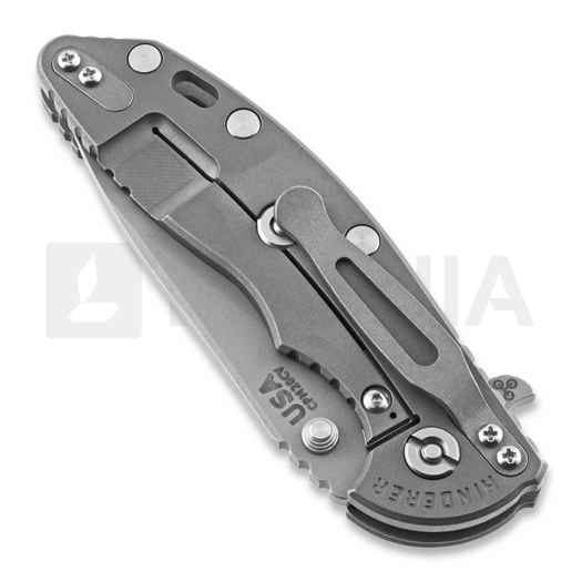 Hinderer XM-18 3.5 Slicer sulankstomas peilis, working finish, žalia