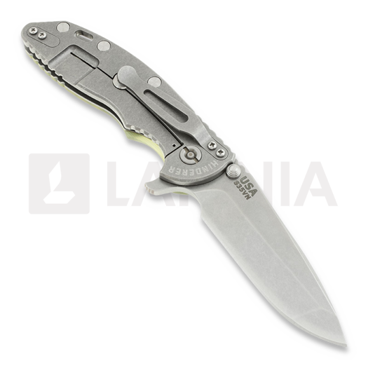 Hinderer XM-18 3,5" Spanto sulankstomas peilis, acu camo