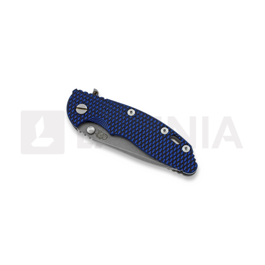 Hinderer XM-18 3,5" Spanto Fatty sulankstomas peilis, blue/black
