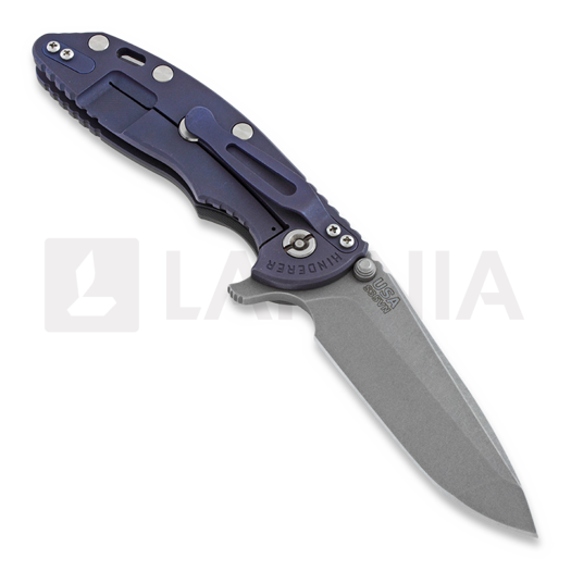 Hinderer XM-18 3,5" Spanto Fatty sulankstomas peilis, pilka