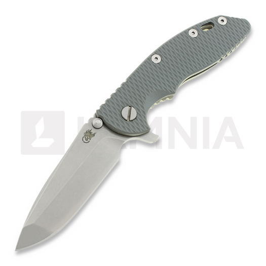 Hinderer XM-18 3,5" Spanto sulankstomas peilis, pilka