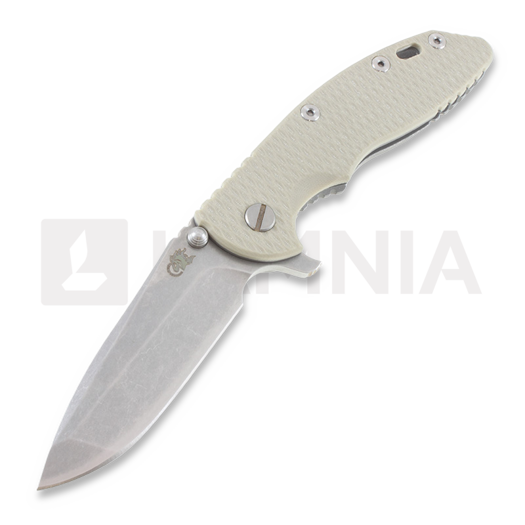 Nóż składany Hinderer XM-18 3,5" Spanto, grey/Ti battle finish