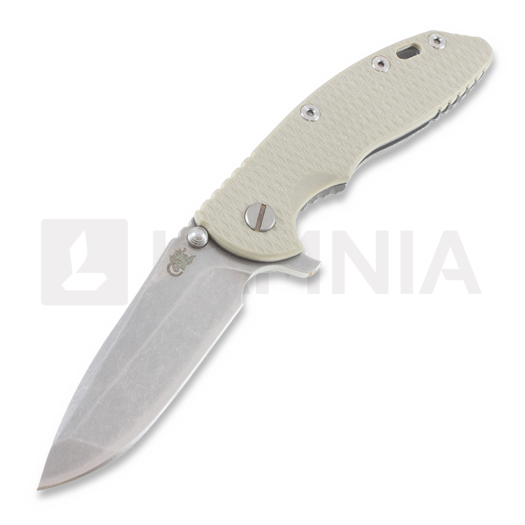 Nóż składany Hinderer XM-18 3,5" Spanto, grey/Ti battle finish