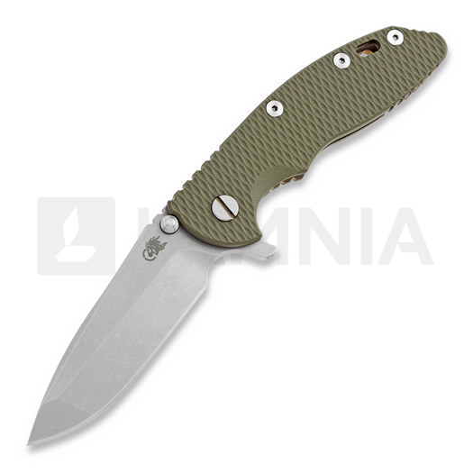 Hinderer XM-18 3,5" Spanto sulankstomas peilis, žalia