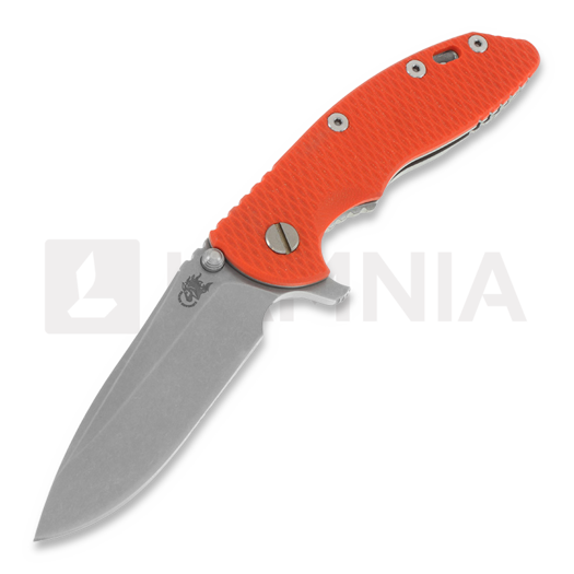Nóż składany Hinderer XM-18 3,5" Spear Point, pomarańczowa