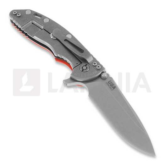 Coltello pieghevole Hinderer XM-18 3,5" Spear Point, arancione