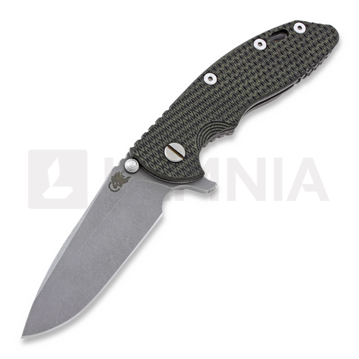 Zavírací nůž Hinderer XM-18 3,5" Spear Point working finish, black/green