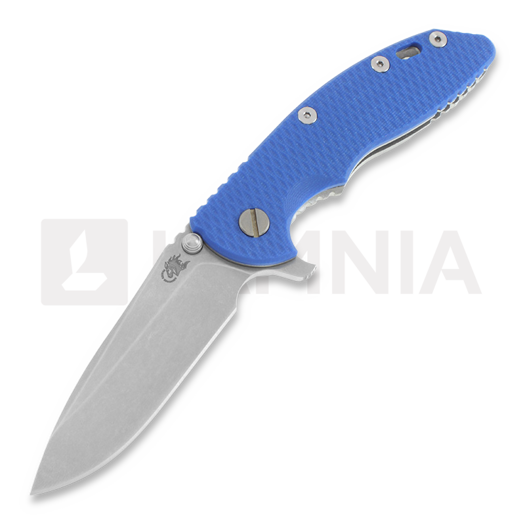 Hinderer XM-18 3,5" Spearpoint folding knife, blue