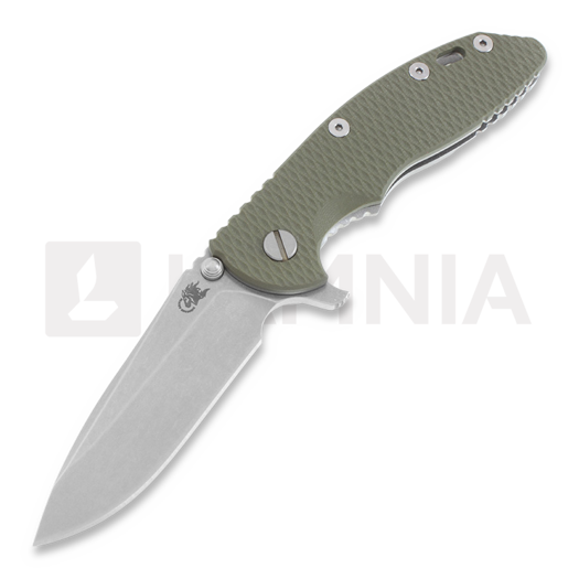 Navalha Hinderer XM-18 3,5" Spearpoint, verde oliva
