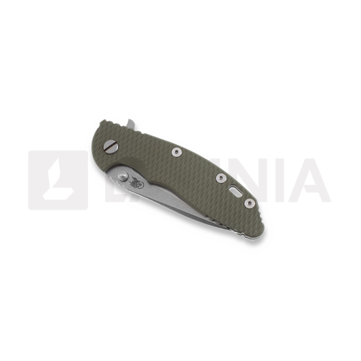 Hinderer XM-18 3,5" Spearpoint sulankstomas peilis, žalia
