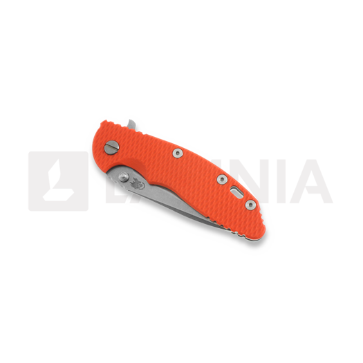 Hinderer XM-18 3,5" Spearpoint sulankstomas peilis, oranžinėnge