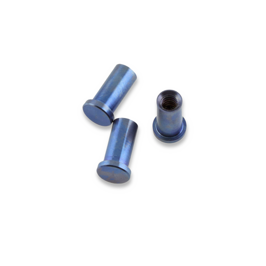 Hinderer XM-18 3.5 Ti Handle Nuts Set Of 3, син