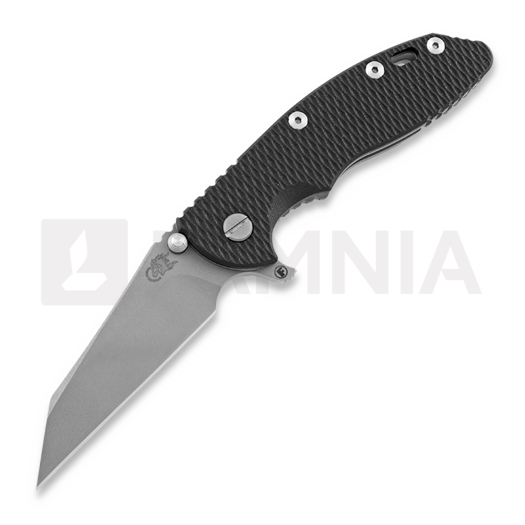 Hinderer XM-18 3.5 Tri-Way Fatty Wharncliffe fällkniv, working finish, svart