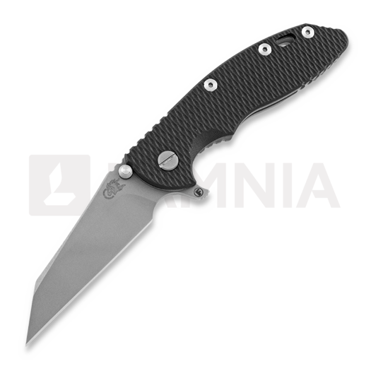 Saliekams nazis Hinderer XM-18 3.5 Tri-Way Fatty Wharncliffe, working finish, melns