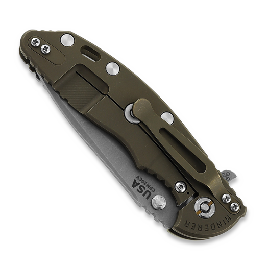 Hinderer XM-18 3.5 Tri-Way Recurve Battle Bronze, Red