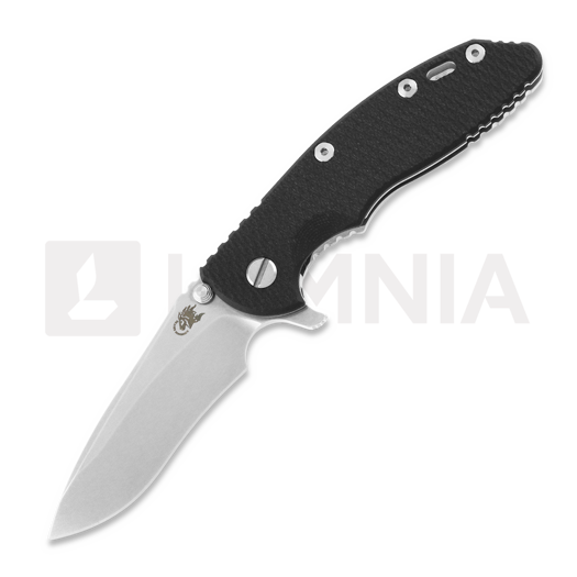 Hinderer XM-18 3.5 Tri-Way Recurve Stonewash 접이식 나이프, Black