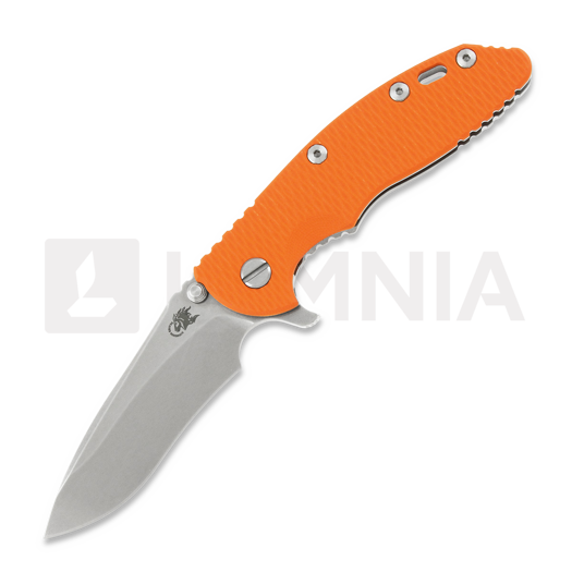 Coltello pieghevole Hinderer XM-18 3.5 Tri-Way Recurve Stonewash, Orange