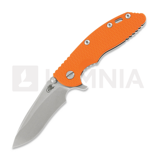 Skladací nôž Hinderer XM-18 3.5 Tri-Way Recurve Stonewash, Orange