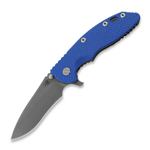 Hinderer XM-18 3.5 Tri-Way Recurve Working Finish, Blue