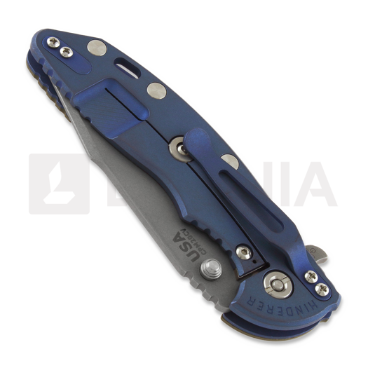 Hinderer XM-18 3.5 Tri-Way Skinny Harpoon Spanto Battle Blue 折叠刀, 綠色