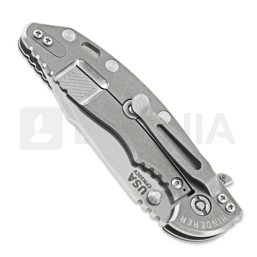 Hinderer XM-18 3.5 Tri-Way Skinny Harpoon Spanto Stonewash 折叠刀, 黑色