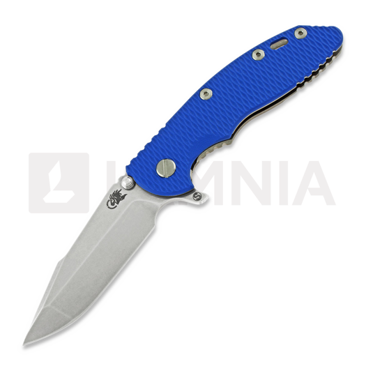 Складной нож Hinderer XM-18 3.5 Tri-Way Skinny Harpoon Spanto Stonewash, синий