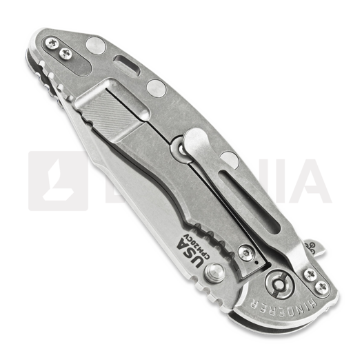 Hinderer XM-18 3.5 Tri-Way Skinny Harpoon Spanto Stonewash sulankstomas peilis, mėlyna