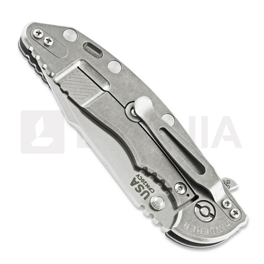 Hinderer XM-18 3.5 Tri-Way Skinny Harpoon Spanto Stonewash folding knife, blue/black