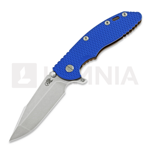 Hinderer XM-18 3.5 Tri-Way Skinny Harpoon Spanto Stonewash Bronze sulankstomas peilis, mėlyna