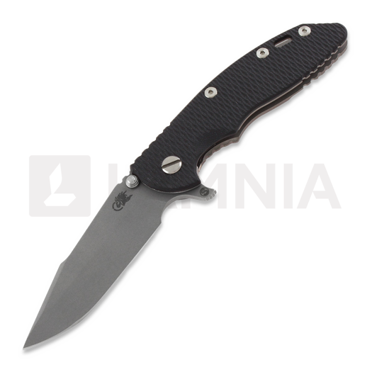 Hinderer XM-18 3.5 Tri-Way Skinny Harpoon Spanto Working Finish kääntöveitsi, musta
