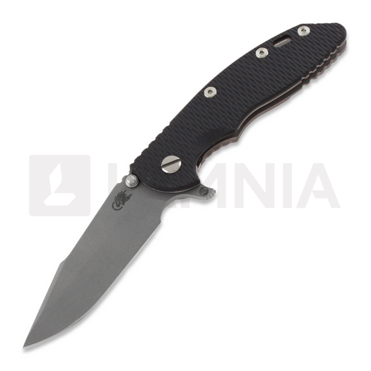 Couteau pliant Hinderer XM-18 3.5 Tri-Way Skinny Harpoon Spanto Working Finish, noir
