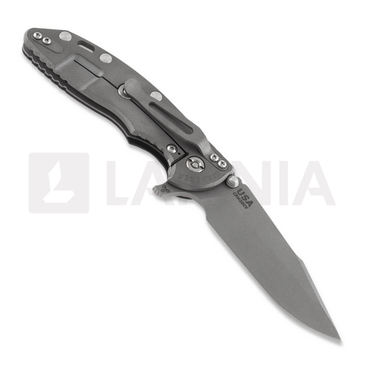 Hinderer XM-18 3.5 Tri-Way Skinny Harpoon Spanto Working Finish folding knife, black