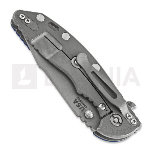 Hinderer XM-18 3.5 Tri-Way Skinny Harpoon Spanto Working Finish 折叠刀, 藍色